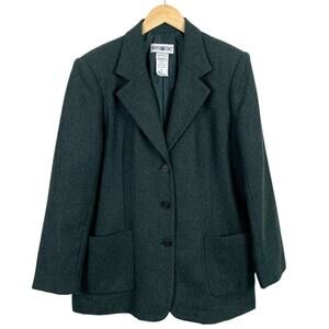 White Stag Women's Sz 16 NEW Wool Blend Blazer Fully Lined 3 Buttons